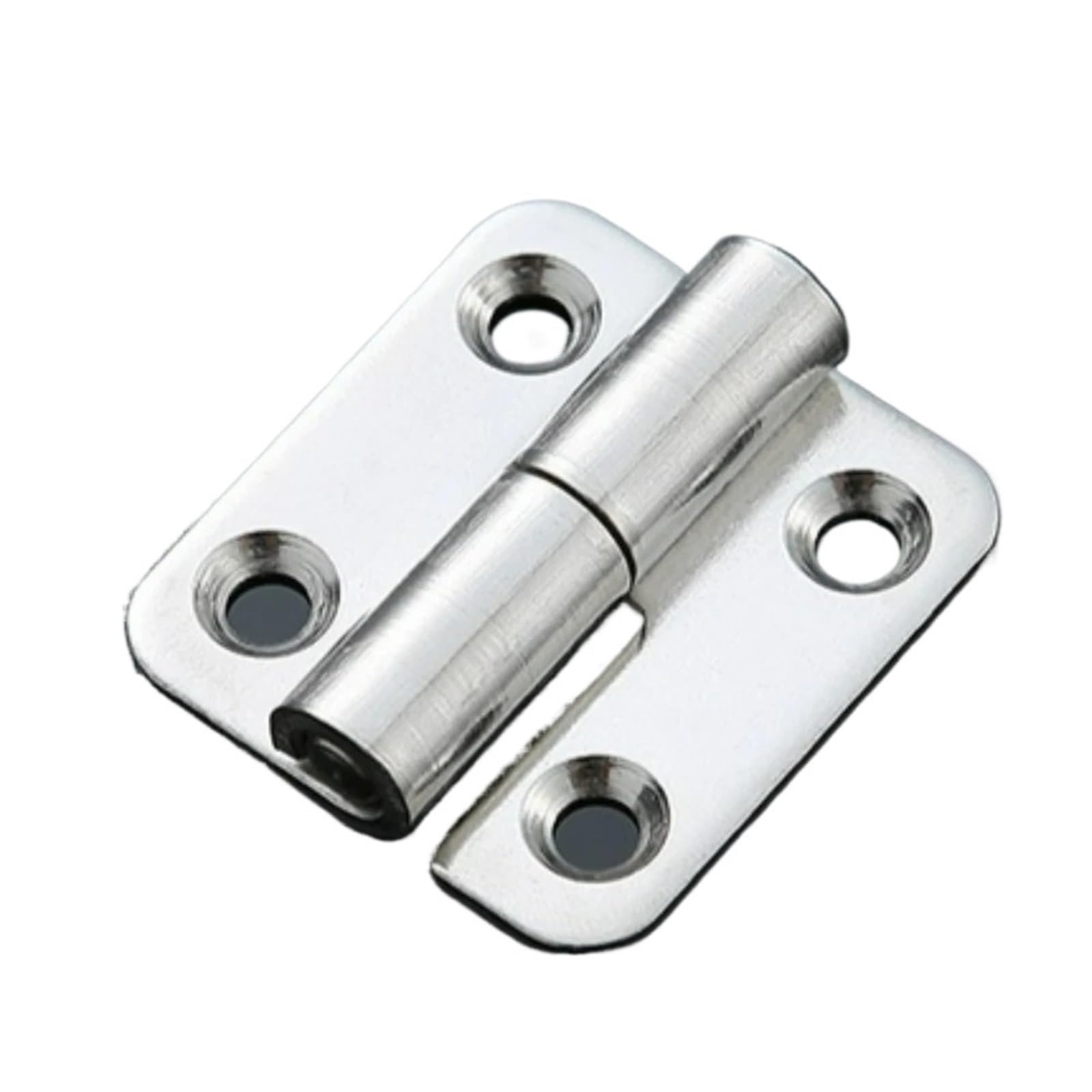 Wonjoxel One Color Stainless Steel Folding Hinge 4Pairs Door Hinges Connector Detachable Flag Lift Off Hinge Stainless Steel Slip Joint Cabinet Cupboard Hardware