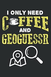 Retro Vintage Coffee and Geoguessr Location: HEARTS JOURNAL: Matte Finish Cover, Diary, Planner, Journal, Lined College Ruled Paper, 6x9 Inch, 110 Pages