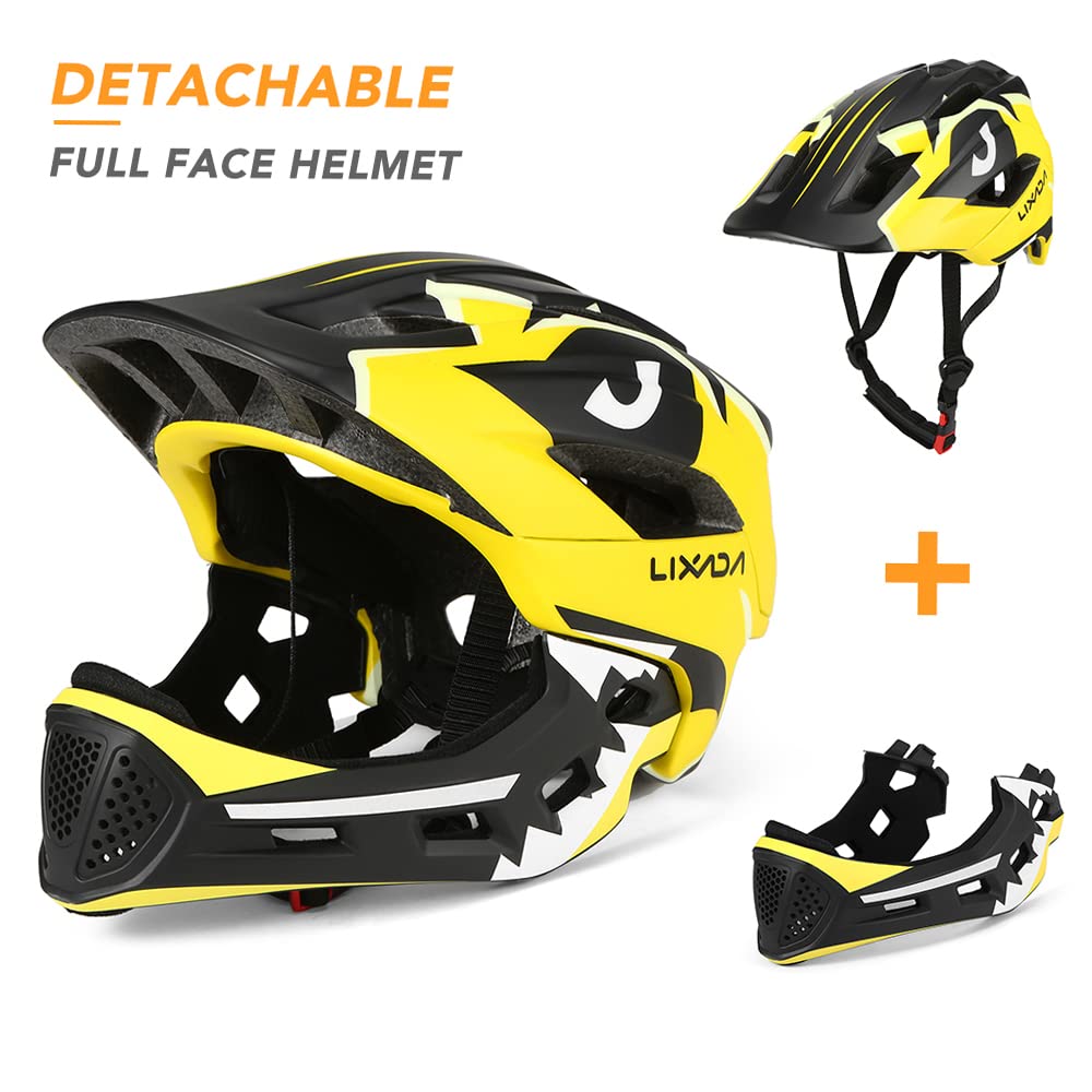 Kask rowerowy dla dzieci, zdejmowany kask na całą twarz, kask ochronny do jazdy na rowerze, deskorolce, wrotkach