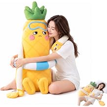 Pineapple Hugging Pillow with Heating Palm Cooling Patting Pillow