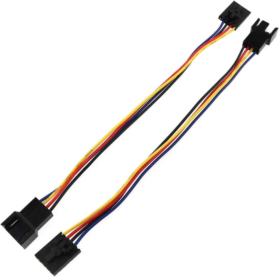 Amazon.com: E-outstanding 5Pin to 4Pin Fan Adapter Cable 2PCS 17.5cm ...
