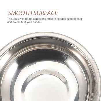 Garneck 3pcs Stainless Steel Weighing Dish Electronic Scale Tray For Jewelry Powder And Gemstone Measurement Pointed-Mouth Design For Easy Pouring And Long-Lasting Use