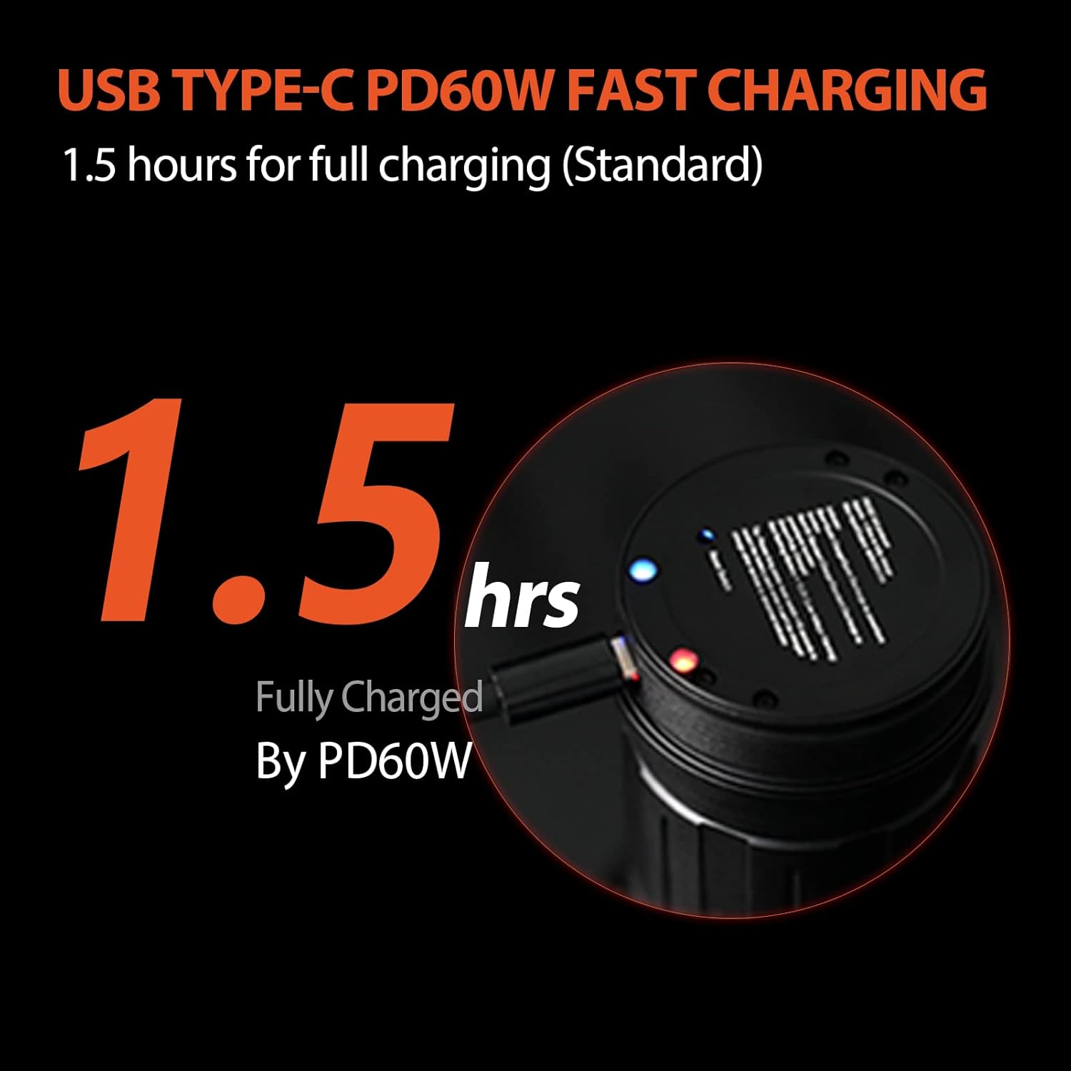 ACEBEAM X75 Brightest Flashlight 80,000 Lumens PD60W USB-C Fast Charging 1.5h Full Charge High Powered Flashlight CREE XHP70.2 LED Powerful Flashlights Detachable Cooling Fan Handheld Searchlight