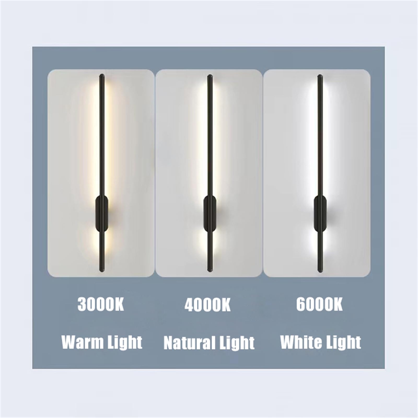 Nowoczesna lampa ścienna LED do wnętrz, ściemnialna, aluminiowa, sypialnia, z pilotem, prosta, kreatywna, dekoracyjna, do salonu, na schody, do przedpokoju