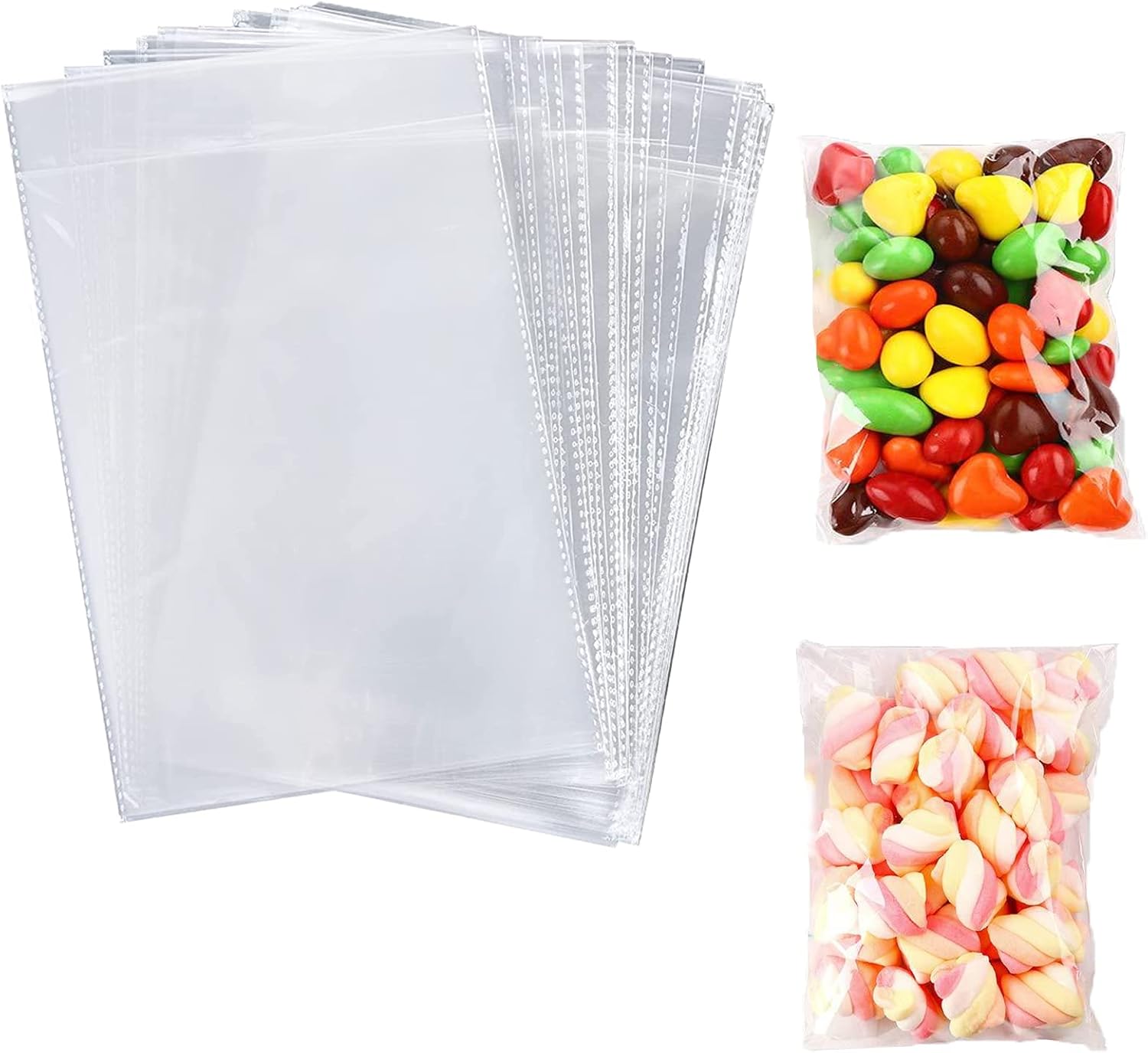 Cellophane Bags Pack of 100 (4 x 6 Inches) Small Cellophane Sweets