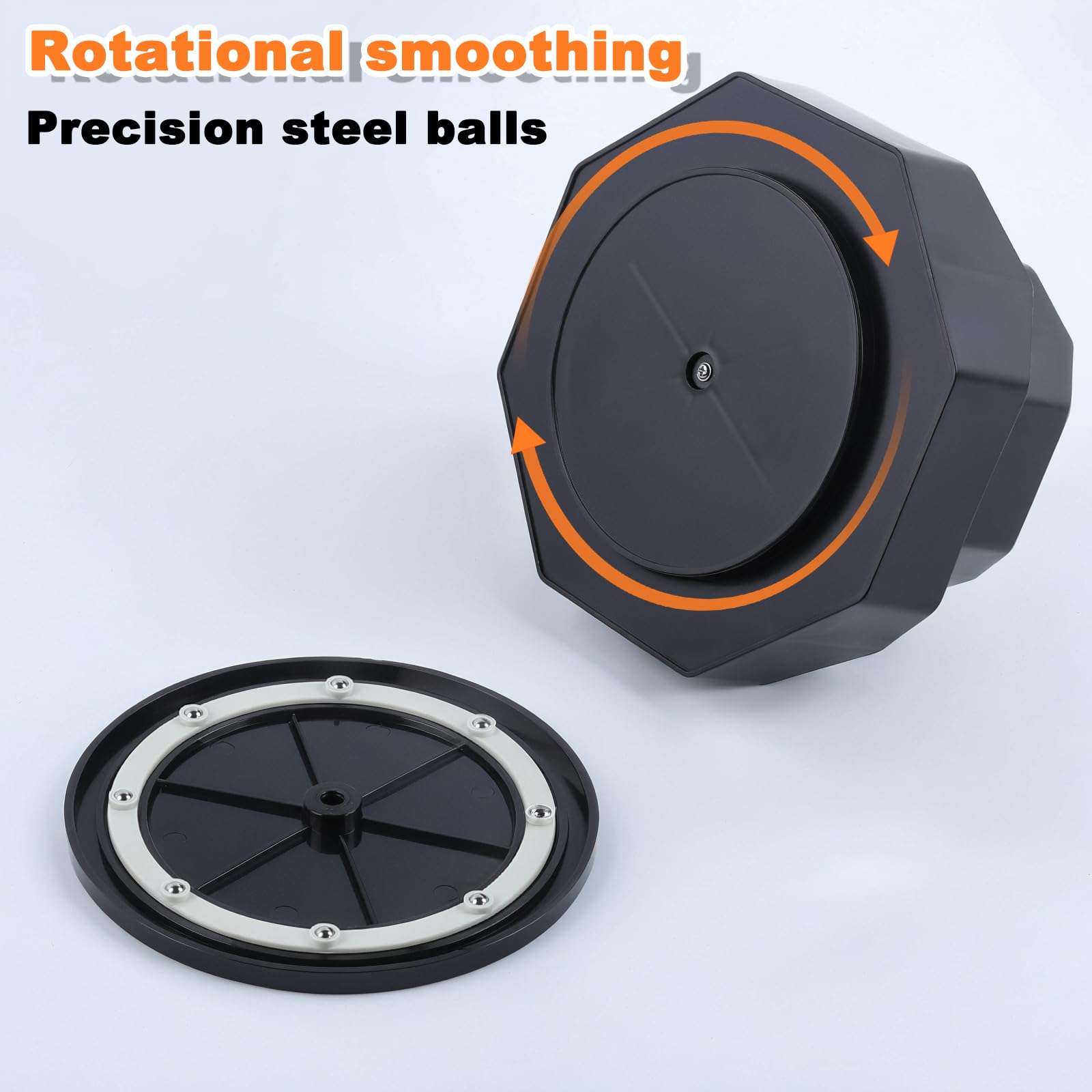FRETONBA 360° Rotating Pen Holder, 9 Slots Pencil Pen Pot for Desk Cute Stationery Supplies Organiser - Image 3