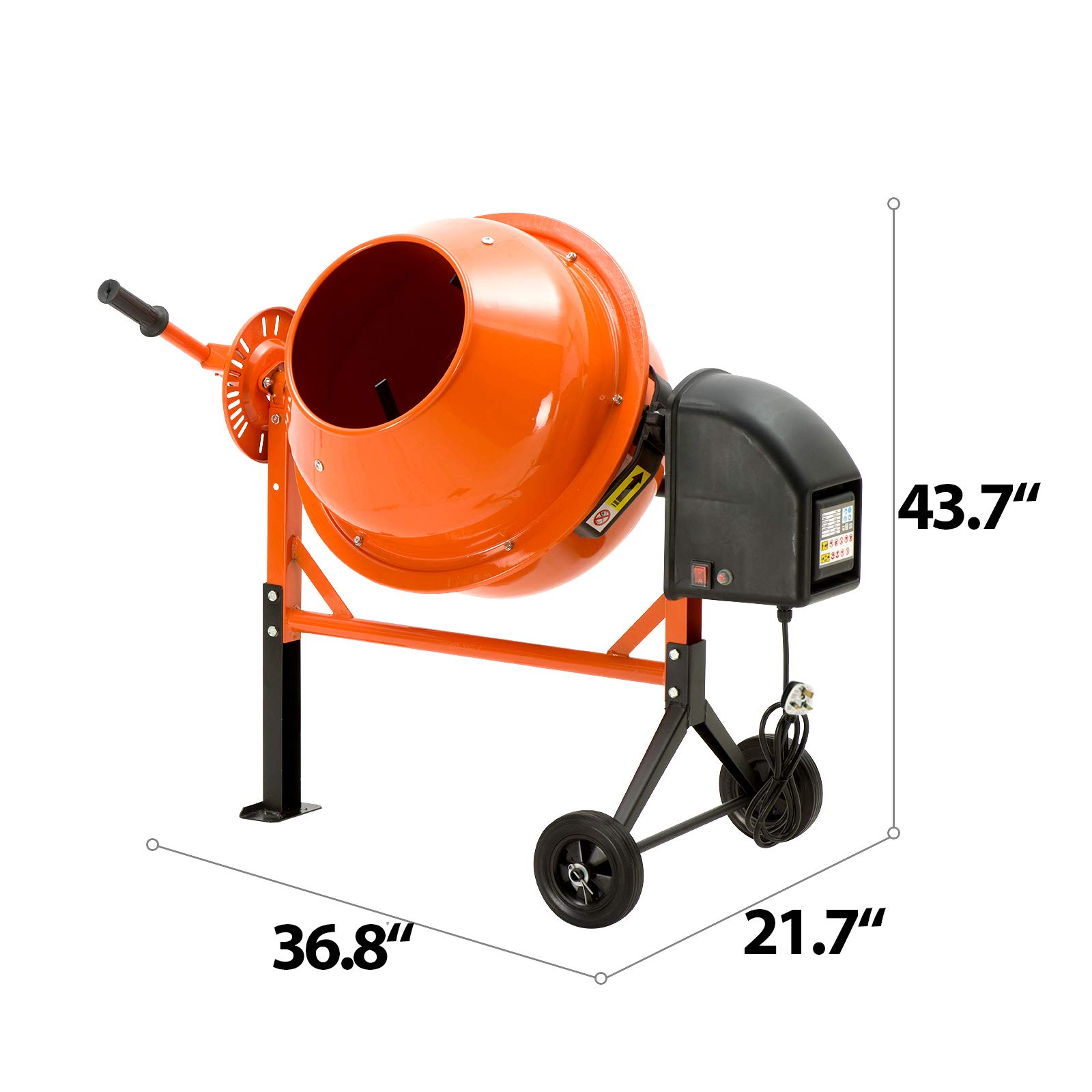 Buy SUNCOO 63L 230V/50HZ230W Concrete Cement Mixer Mortar Mixing
