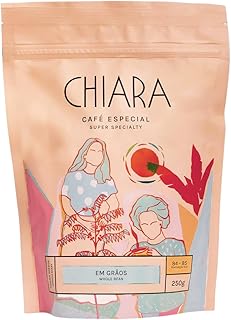 Café especial chiara flor em grãos 250g nota 85 café brasileiro do es