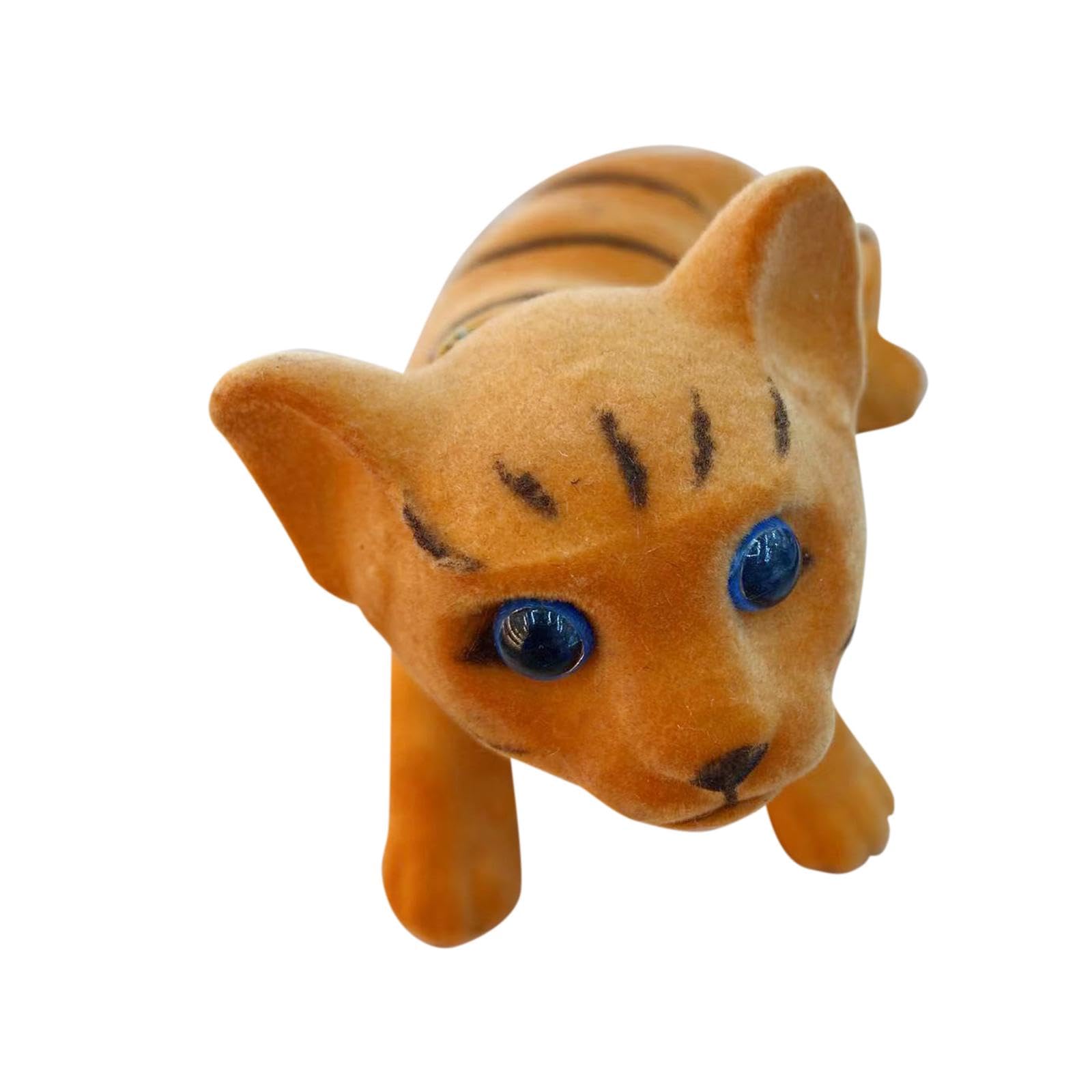 Car Dashboard Decoration: Nodding Cat Figurine, Cute Bobblehead, Kitten for Shelf, Home, Car Or Office, Yellow