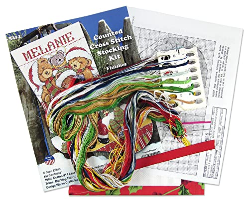 Image of Santa Puppet Counted Cross Stitch Stocking Kit