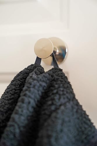 Miniatura 9 de Mavoro Ganchos magnéticos fuertes para colgar abrigos y bolsas. Juego de 2 ganchos magnéticos cromados para imanes resistentes, 52 imanes de tierras