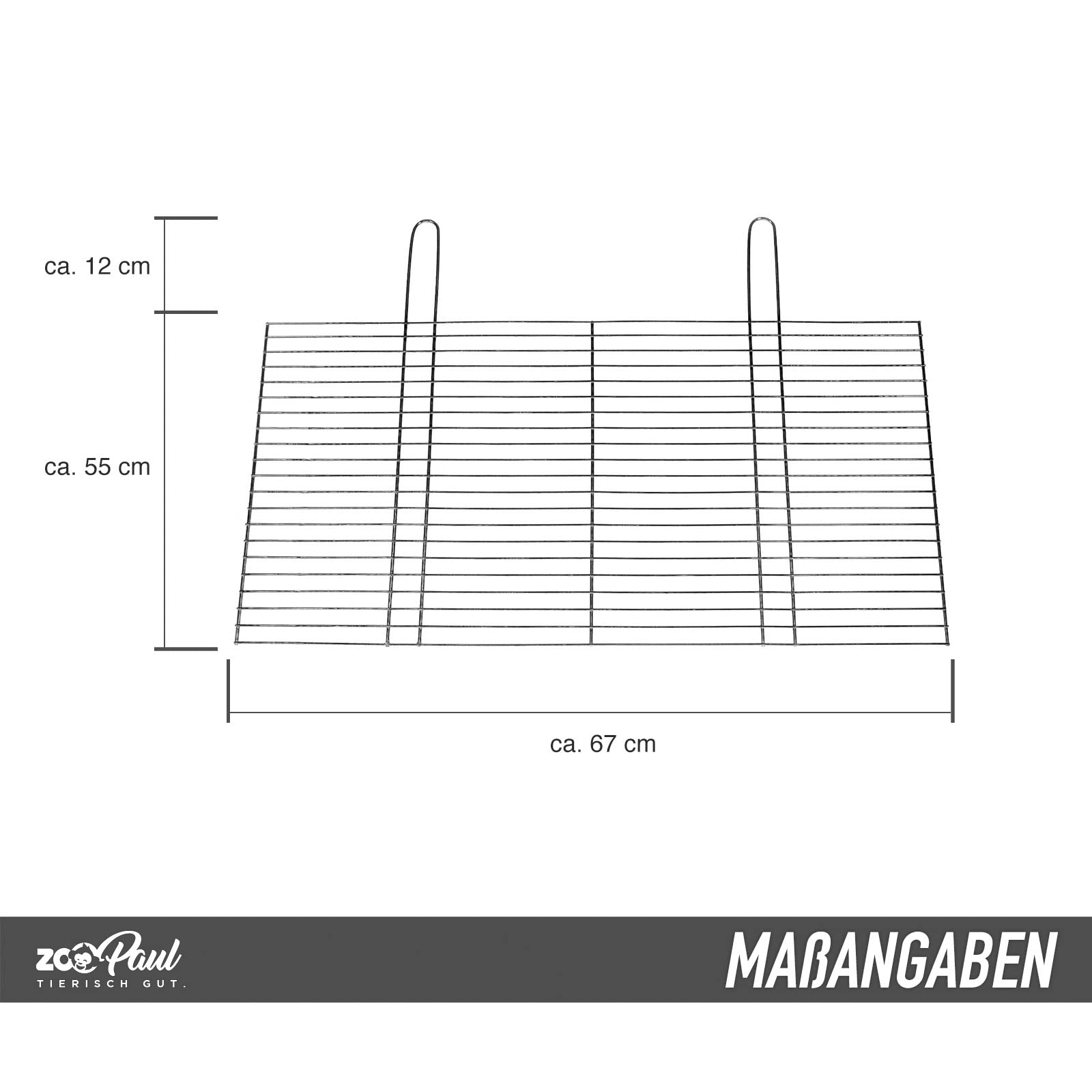 ZooPaul Ruszt do grillowania 67 x 55 cm Grill Kamim kratka grillowa BBQ zamiennik ruszt kominkowy nowy towar