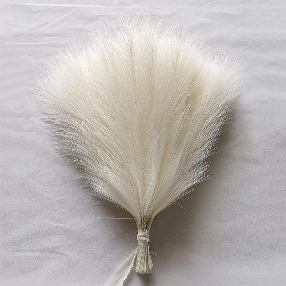 Sztuczna trawa Pampas, Sztuczne kwiaty trzciny pampasowej, opakowanie 10 sztuk wielokolorowe 55 cm do dekoracji domowego biura w wazonie(G)