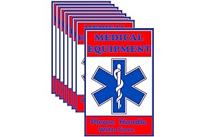 Medical Sticker: Alert Handle With Care For Medical Supplies