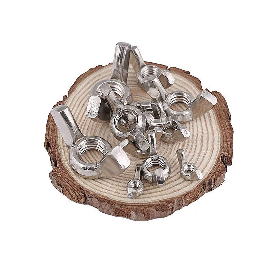 Dadi A Farfalla In Acciaio Inox 316 - 10 Pezzi, Filettature M3-M8, Per Fai Da Te E Meccanica