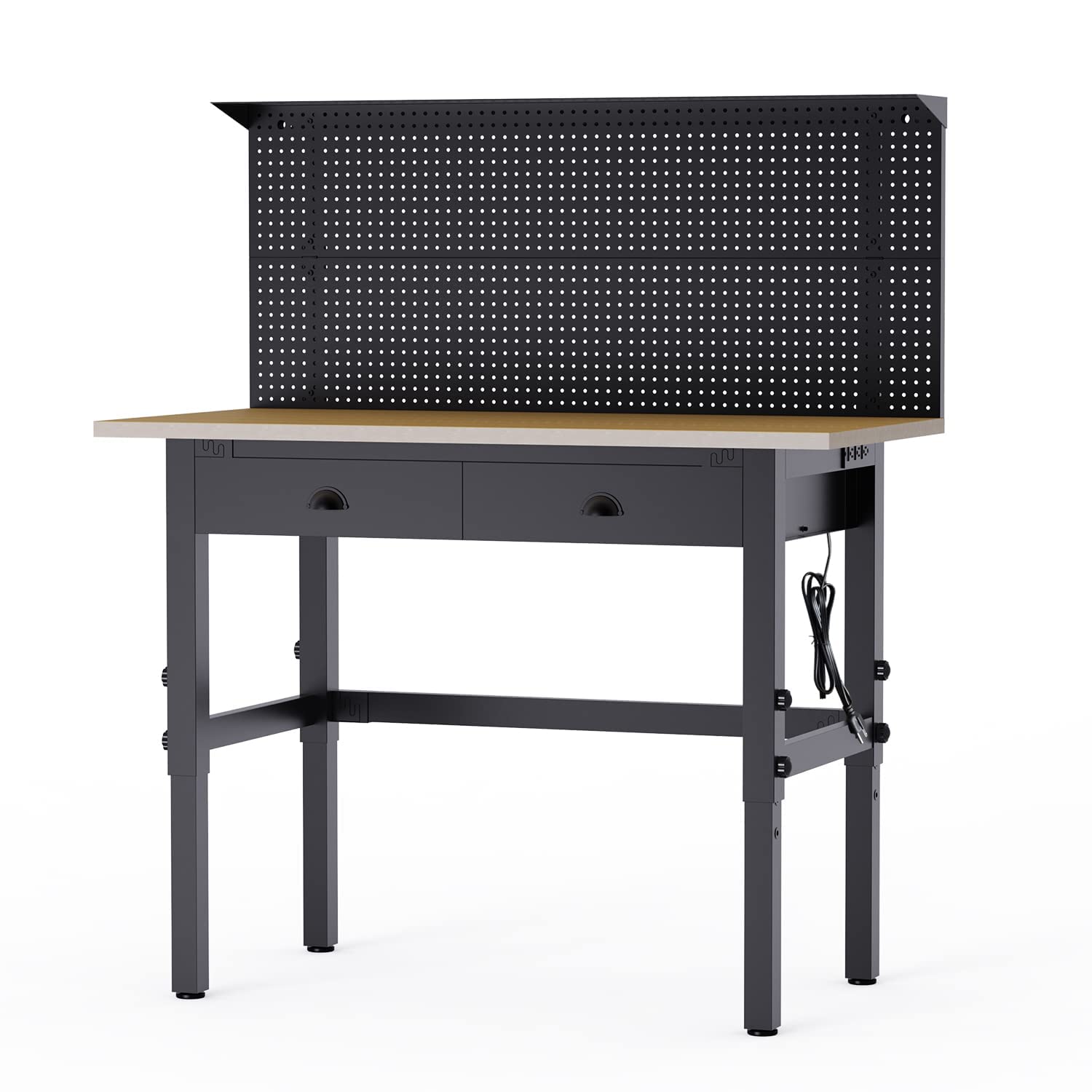 UltraHD® Lighted Workcenter W/ Wood Top And Pegboard,, 59% OFF