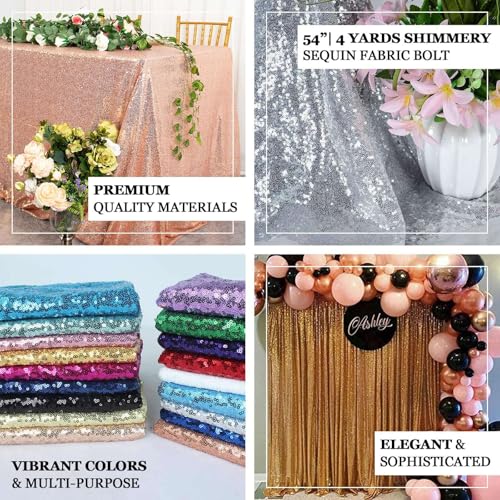 Luxurious Black Sequin Fabric Roll - 54" x 4 Yards of Premium Sparkle for DIY Crafts and Events 4 Luxurious Black Sequin Fabric Roll - 54" x 4 Yards of Premium Sparkle for DIY Crafts and Events - Image 3