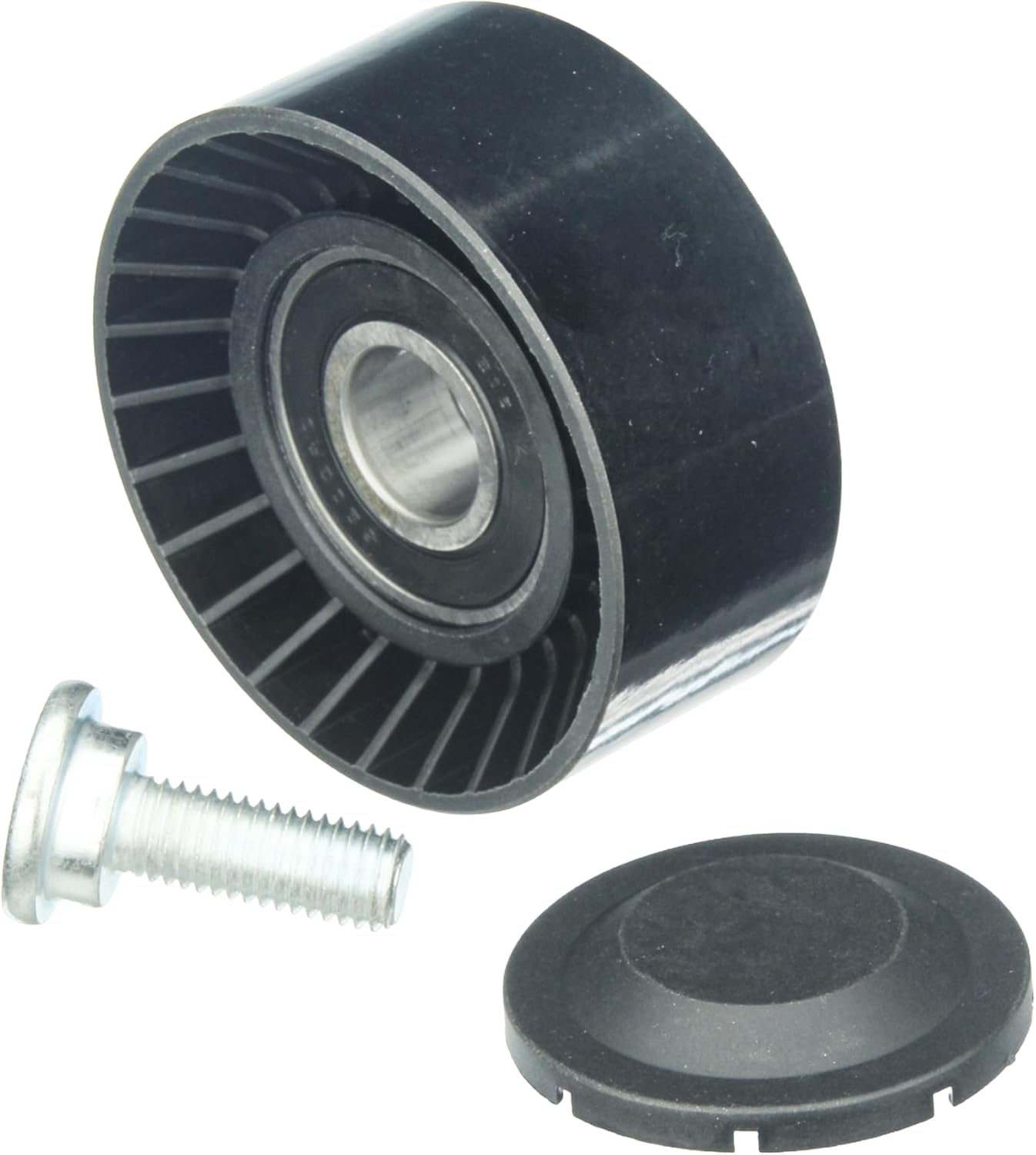 URO Parts 11287545296-P Drive Belt Tensioner Pulley, Pulley only; Includes Cap & Bolt