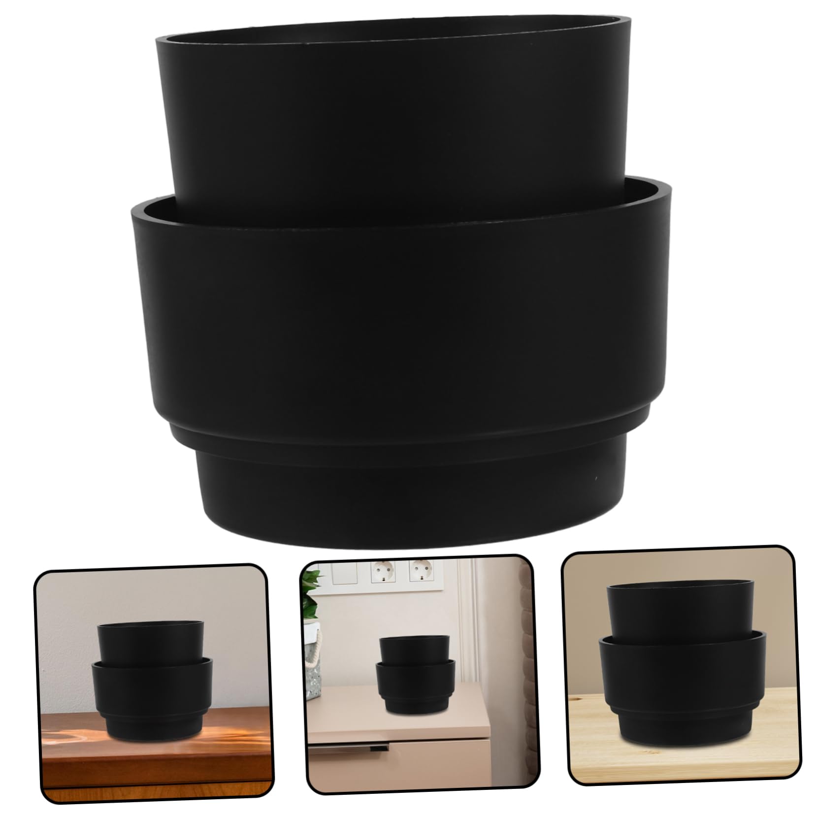 PRETYZOOM Caja De 2 Piezas Caja de almacenaje Caja de almacenamiento oculta Caja de almacenamiento portátil caja fuerte para guardar dinero contenedor de joyas recipiente de plastico AbS
