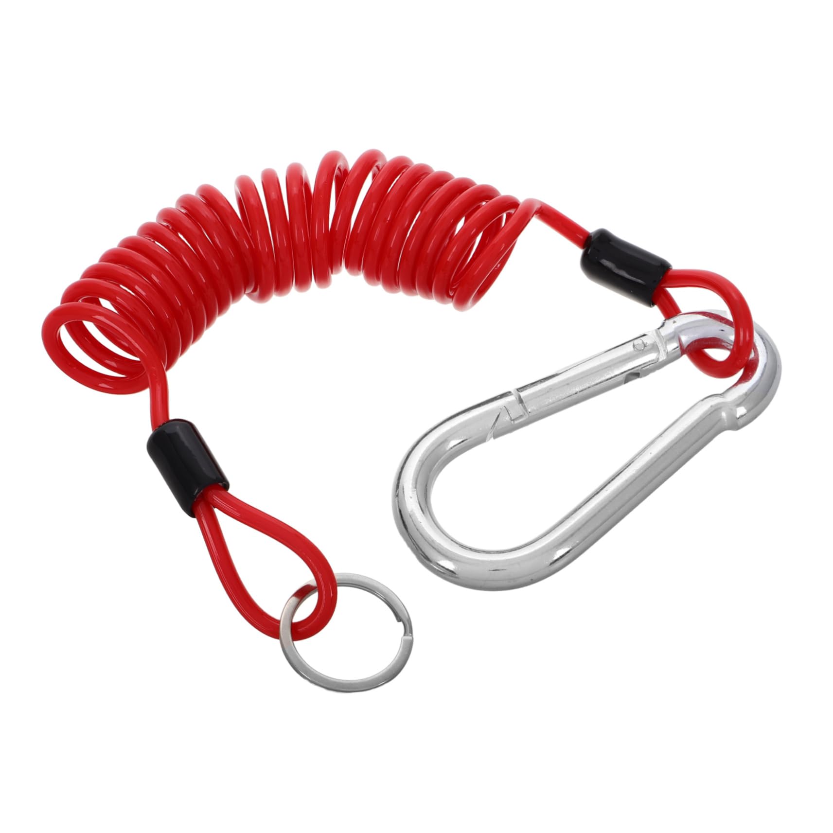 LIFKOME Rv Towing Cables Breakaway Cable for Trailer Brake 6ft Carbon Steel Coiled Wire for Emergency Use