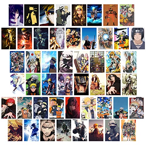 Anime Collage de Pared,Wall Collage Kit,Genshin Impact Collage de 50 Fotos Pared,Anime Poster Decoración de Habitación Dormitorio Aesthetic Wall Posters