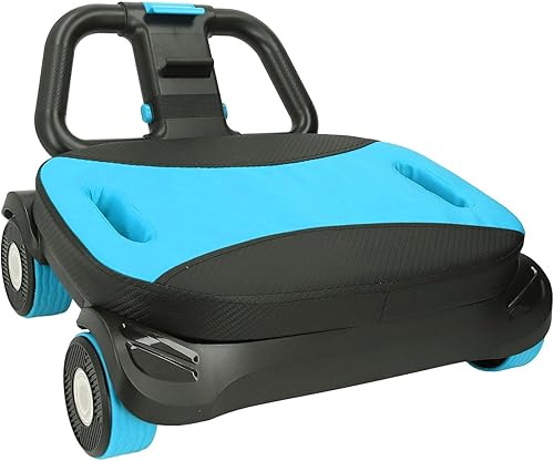 Miniatura 6 de Rueda de rodillo abdominal compacta, ruedas dobles con soporte para el codo y 2 rodilleras, equipo de entrenamiento de cuerpo completo para el hogar