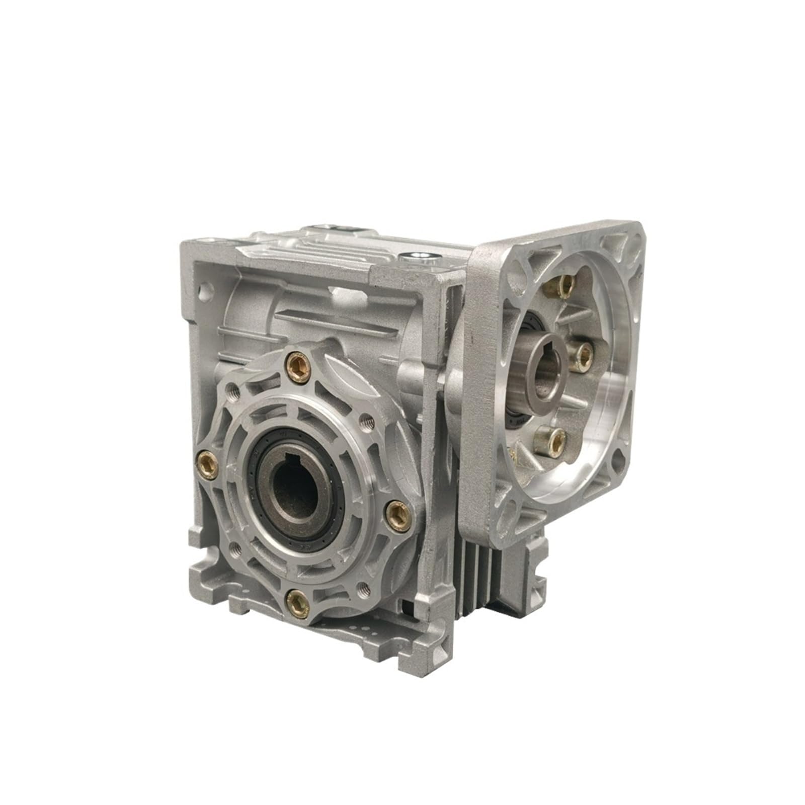 NVSFZGIYG NMRV40 Speed Reducer Worm DC Motor Gearbox RV040 18mm Output 5:1-100:1 for NEMA 34(100 to 1)