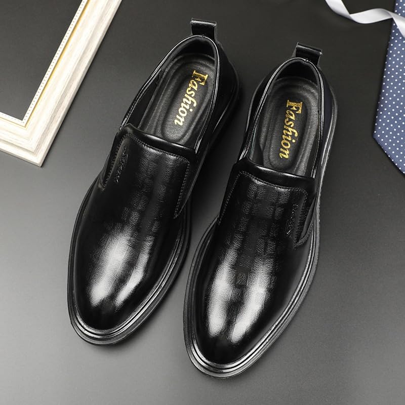 Men's Casual Oxford Shoes Black Platform Business Casual Dress Shoes for Men2