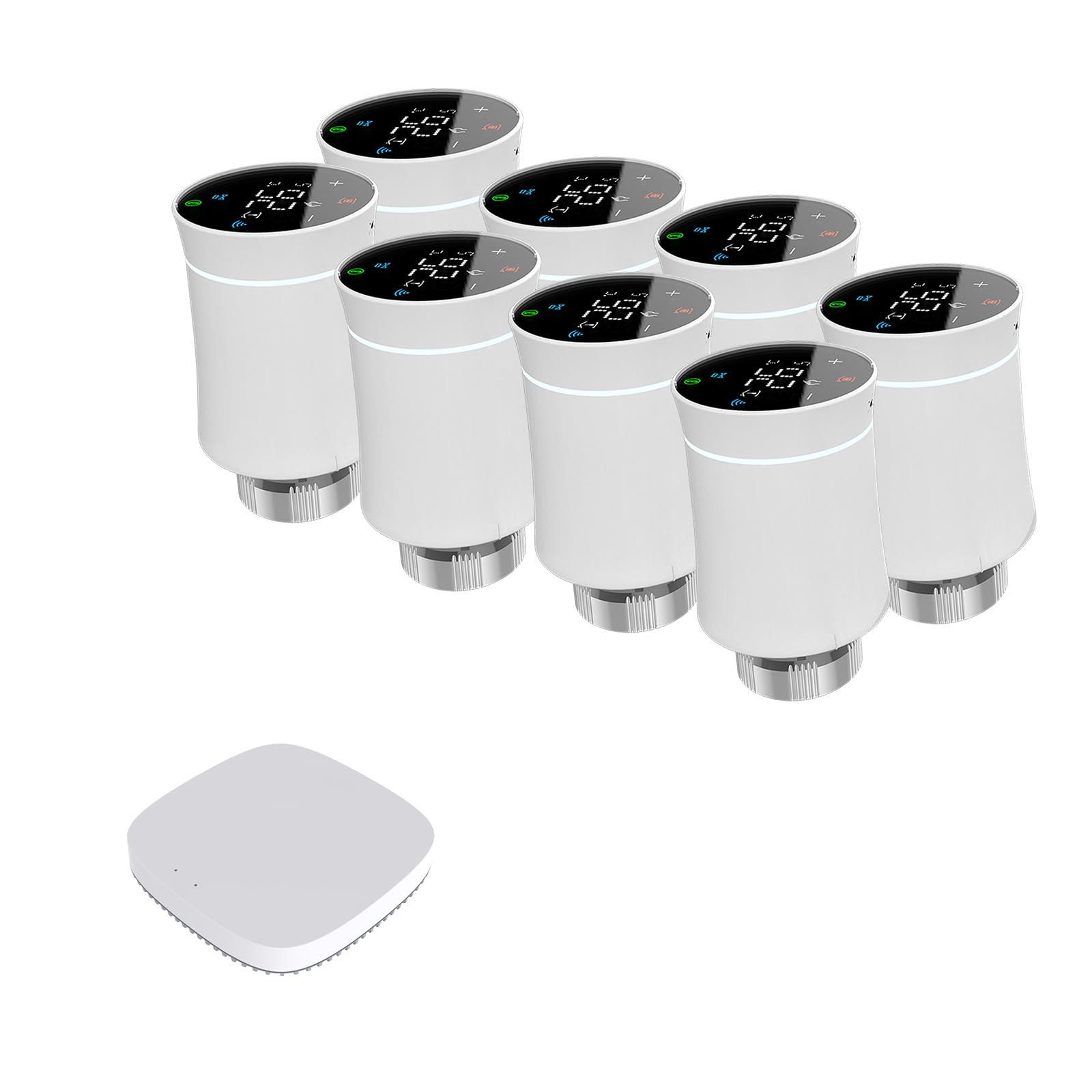 Qiumi Radiator Actuator Valve, Tuya ZigBee3.0, Smart Programmable Thermostat, Temperature Heater, TRV, Alexa, Voice Control