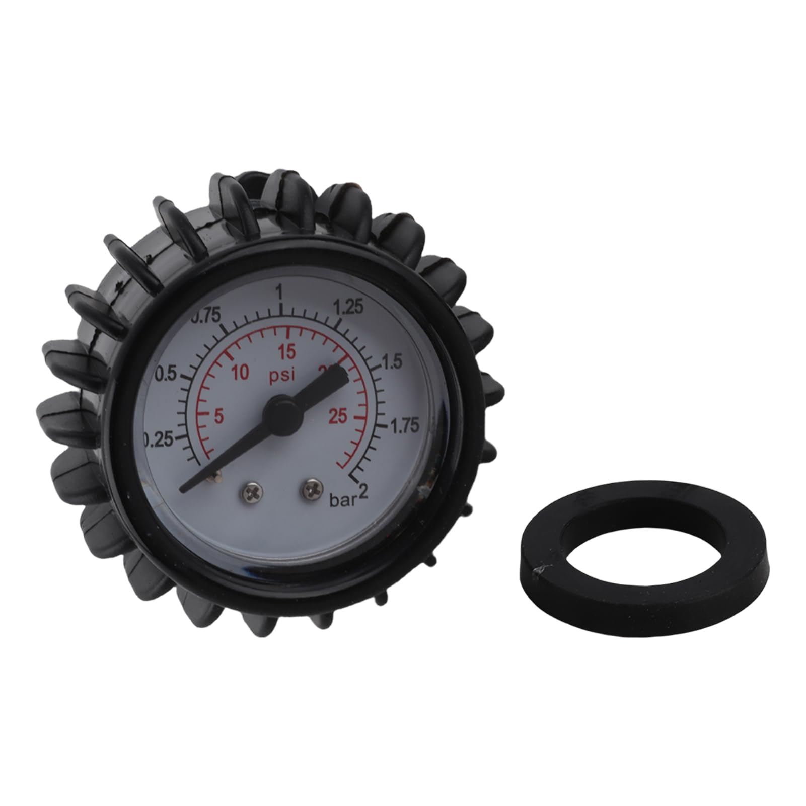 Keenso-Schlauchbootbarometer, 0-2 BAR oder 0-30 PSI, Luftdruckmesser, Messwerkzeug für unidirektionales Manometer, Gummiboot/Schlauchboot/Kajak/Floß