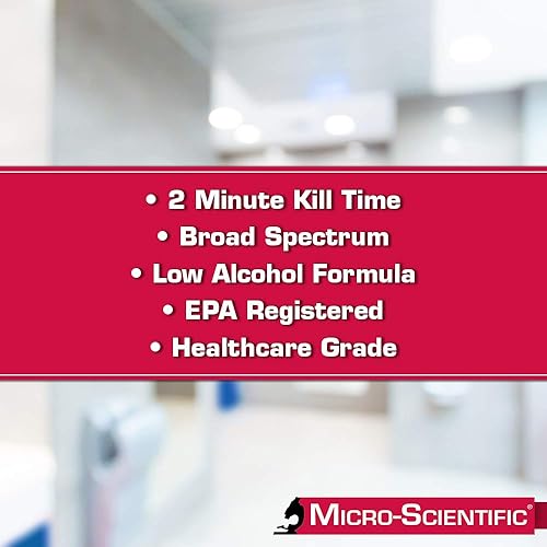 Miniatura 4 de Micro-Scientific Opti-Cide3 Paños desinfectantes, para limpiar superficies, para el cuidado de la salud.