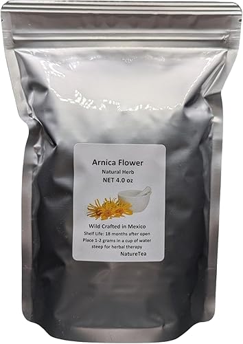 Flor de árnica - Heterotheca inuloides Flor suelta seca de 100% Nature (4 oz)