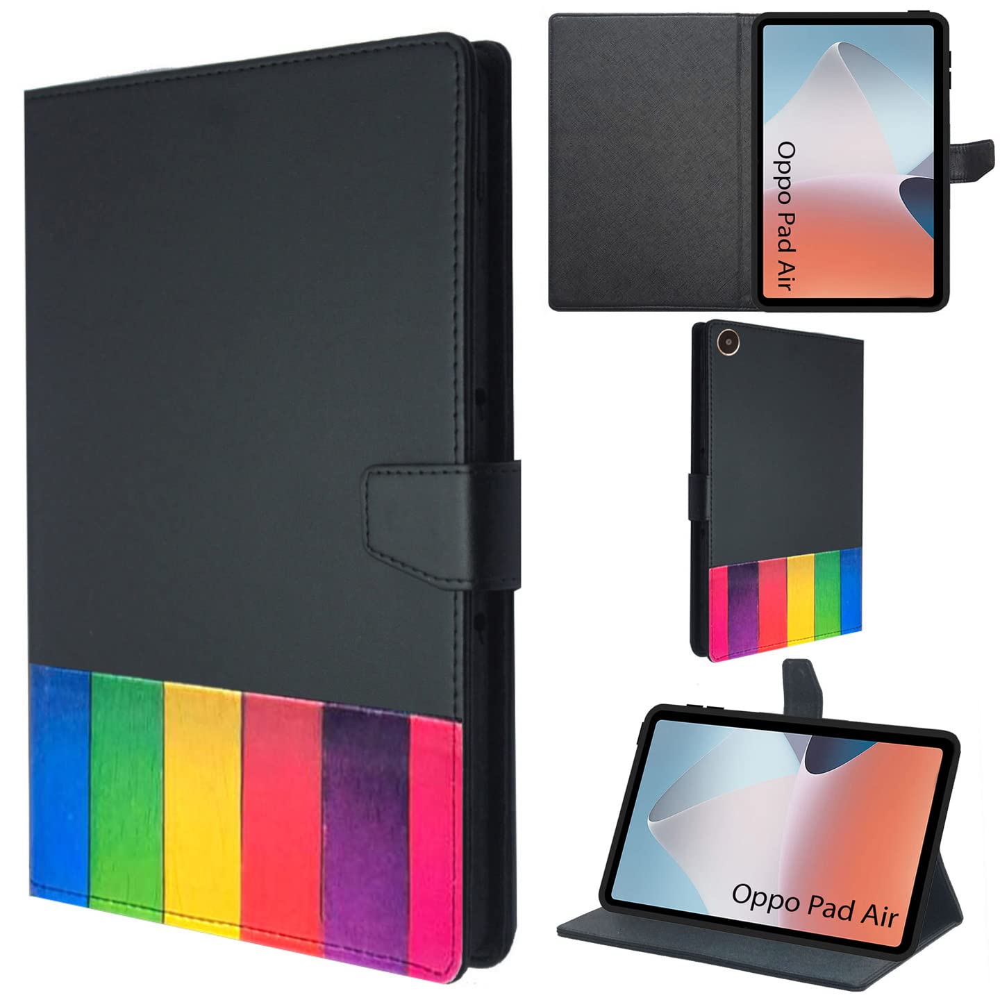 Zaoma Printed Flip Flap Case Cover Compatible for Oppo Pad Air 10.36" Tablet - Multi Color Designer (OPAIR_PRN012) (B0BNV7K2H2) Amazon Price History, Amazon Price Tracker