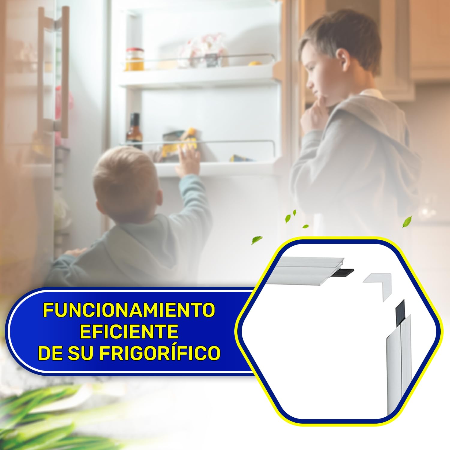 Kit Universal Magnéticas Junta Puerta Frigorifico para Congelador 1300x700 mm - Garantía de 10 Años - MONTERAL