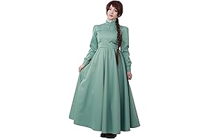 Bioshock Elizabeth A Line Custom Cosplay Costume Long Sleeves Pastel Green Dress With White Collar