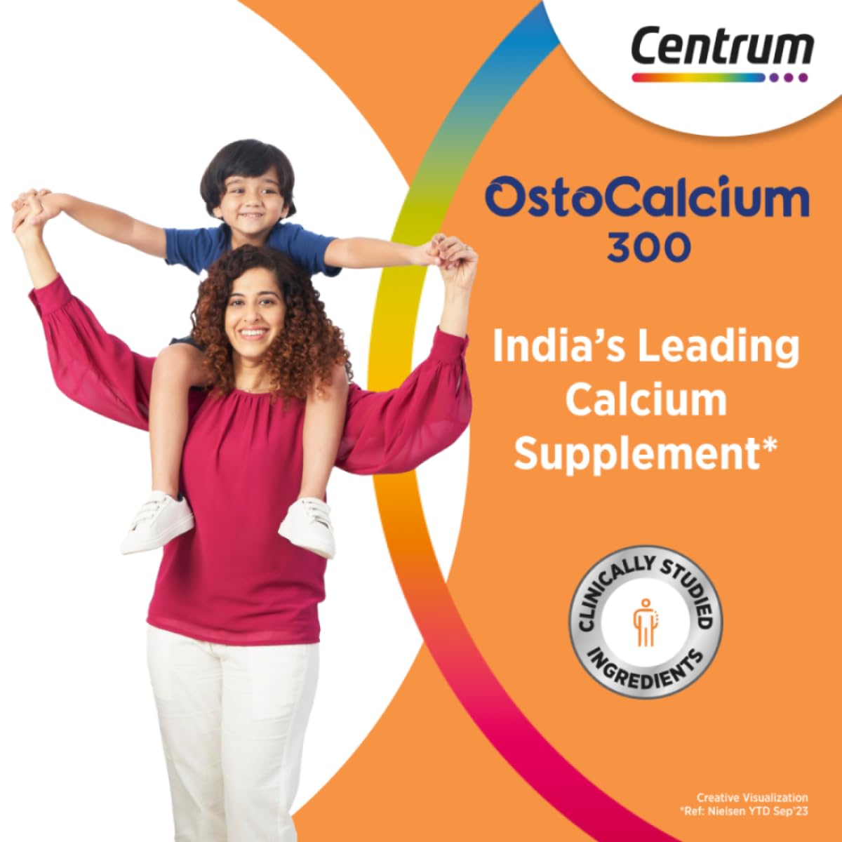 Centrum OstoCalcium Kids 300 Suspension | Vit D & Calcium to support Growth, Strong Bones & Teeth |200ml, Liquid Centrum OstoCalcium Kids 300 Suspension | Vit D & Calcium to support Growth, Strong Bones & Teeth |200ml, Liquid
