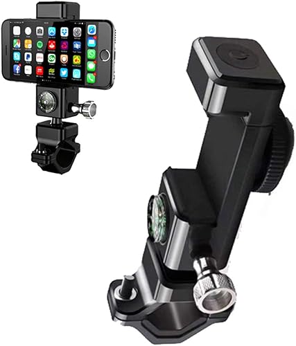 Soporte de teléfono para bicicleta y motocicleta soporte para teléfono celular súper estable antivibraciones rotación de 360 para teléfono