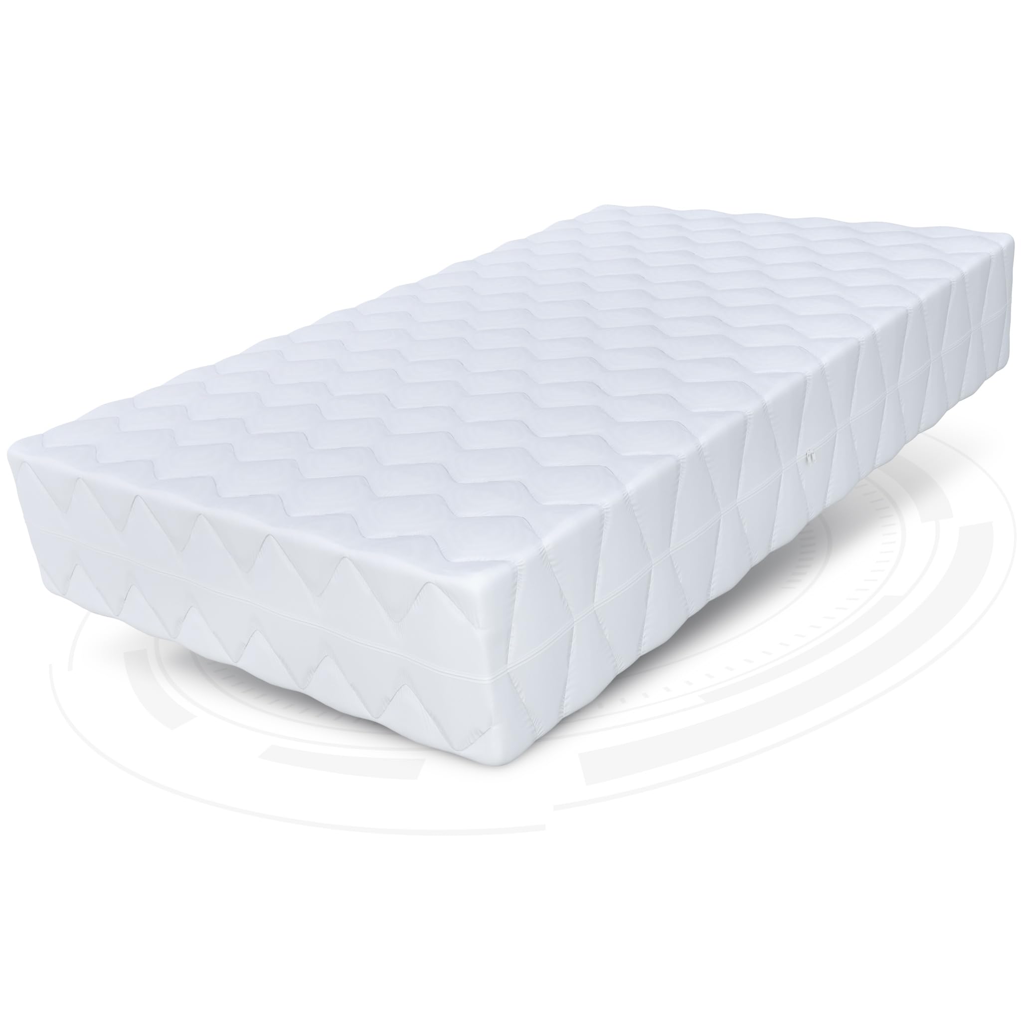 FDM MEDIC MAX Materasso una Piazza e Mezza 120x200 cm Alto 23 cm Materasso a Molle Insacchettate con Schiuma di Memoria Grado di Rigidità H3 Due Lati 7 Zone di Comfort OEKO-TEX Anallergic