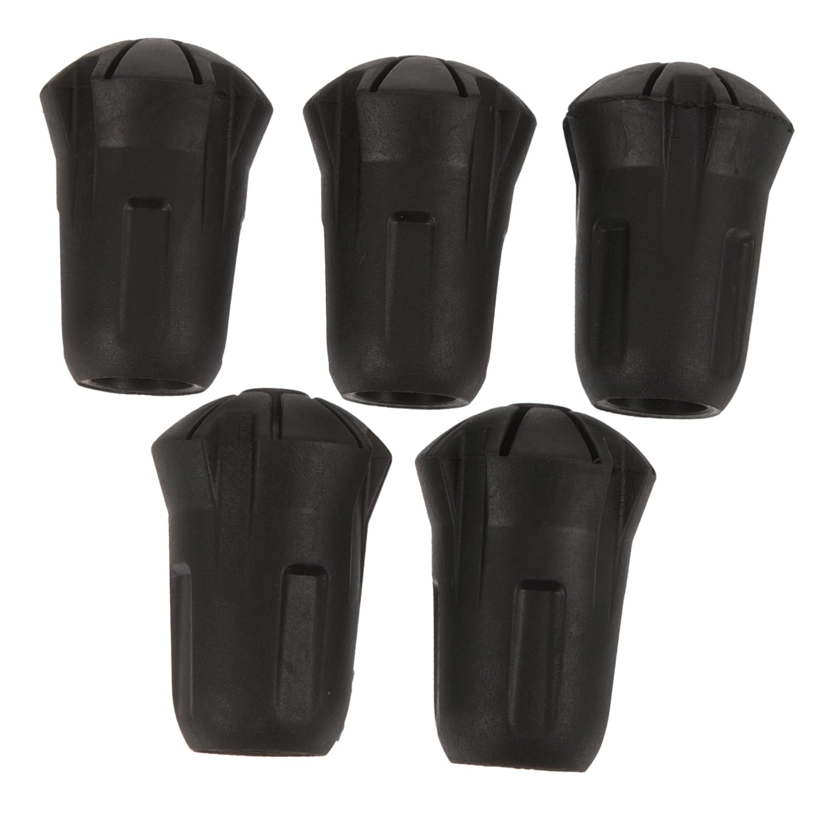 KOMBIUDA 5Pcs Skid Tips for Walking Sticks Durable Trekking Cane Foot Covers for Enhanced Stability and Safety Lightweight Replacement Tips for Standard and Folding Canes