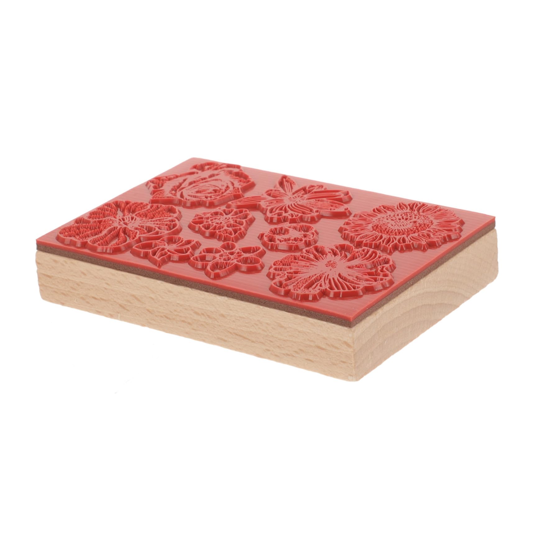 LALAFINA 5pièces Tampon Bois Décoratif Pour Scrapbooking Tampon à Fleurs Pour Journaux Et Créations Artisanales Outil De Bricolage Compact Et Unique
