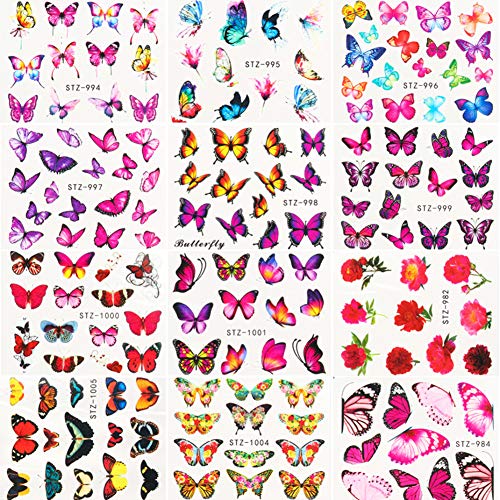 Beiling BEILING005 Butterfly Nail Art Stickers And Decals Colorful Water Transfer Nail Foils Supplies thumb #8