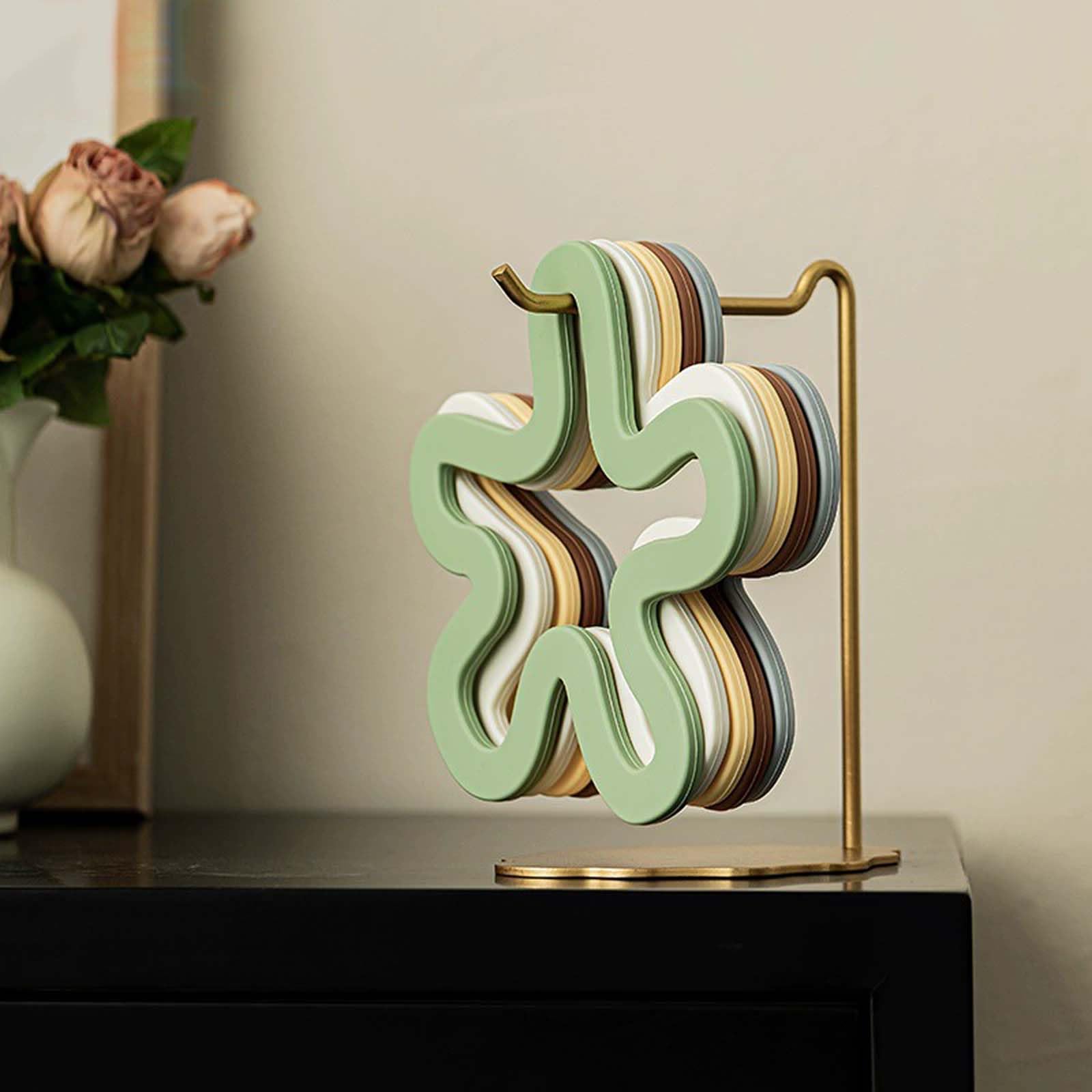 Salvamanteles de Silicona con Forma de Flor para Platos Calientes,