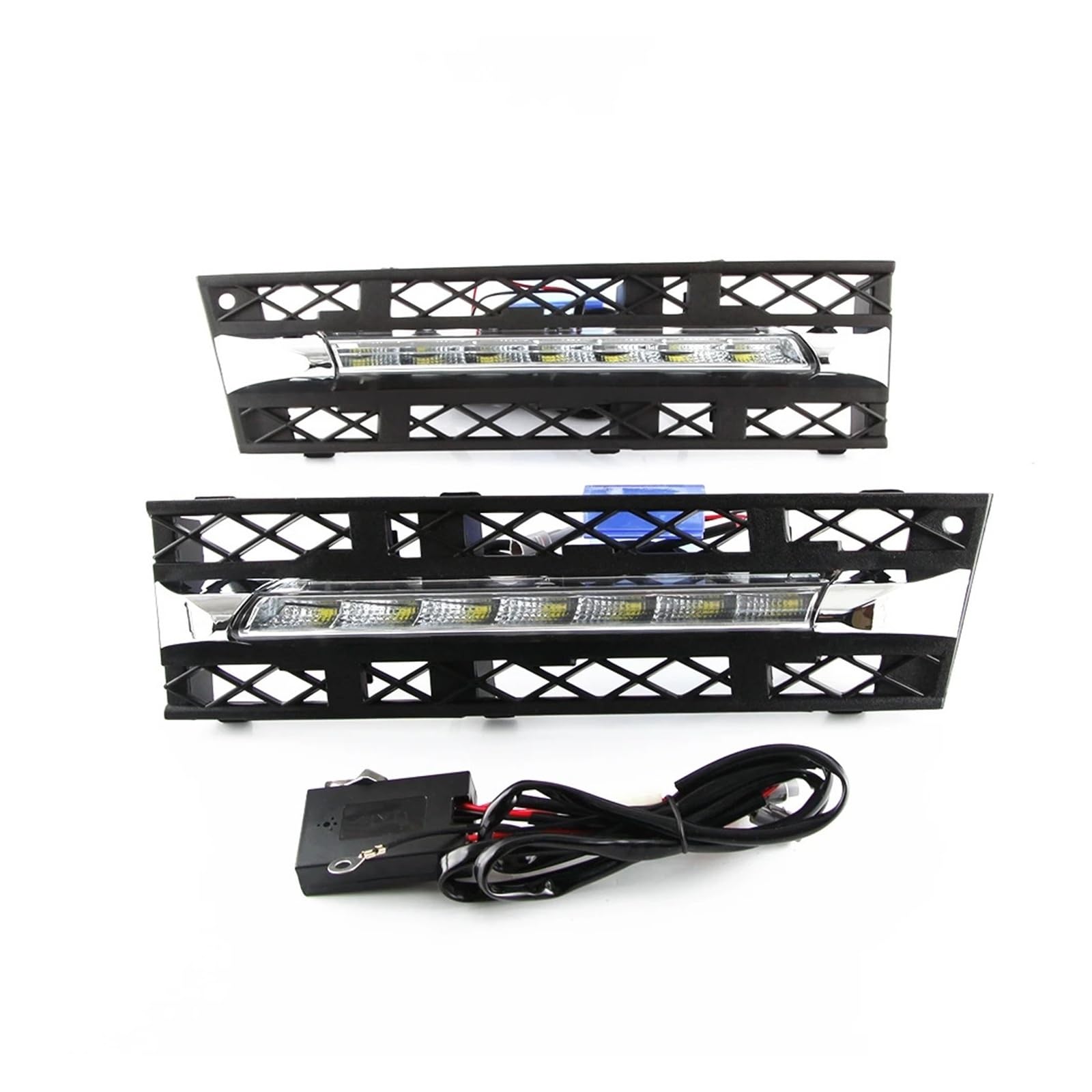 XCZPRKMXY LED DRL Daytime Running Light Front Fog Lamps Assembly Accessories Compatible with BMW 7 Series 2009 2010 2011 2012