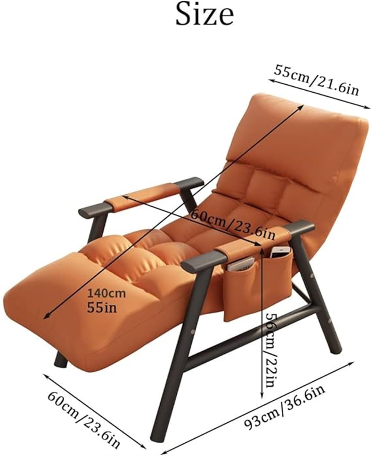 SOYDAN Poltrona Tempo Libero Soggiorno,Comoda Poltrona Reclinabile Camera Letto,Sedia Imbottita Stile,Poltrona Moderna con Struttura Acciaio,Divano Singolo Sala Lettura,Balcone (Color : Pink)