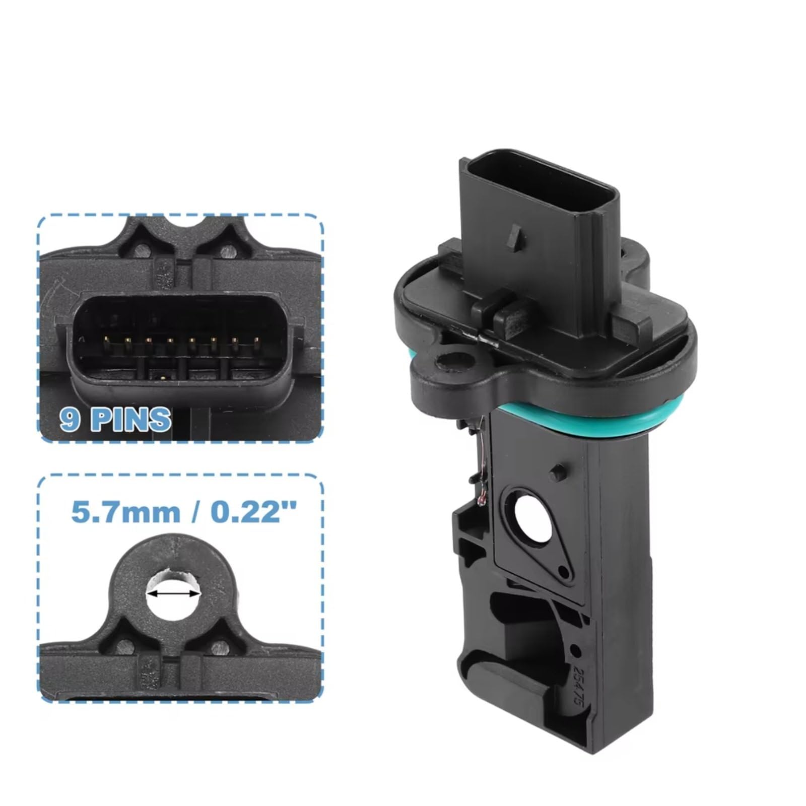 Medidor de Masa de Aire para Vauxhall, Zafira C, Tourer, Mokka X 0280218433 MAF, Sensor de Flujo de Aire masivo para automóvil, Piezas de reemplazo y modificación