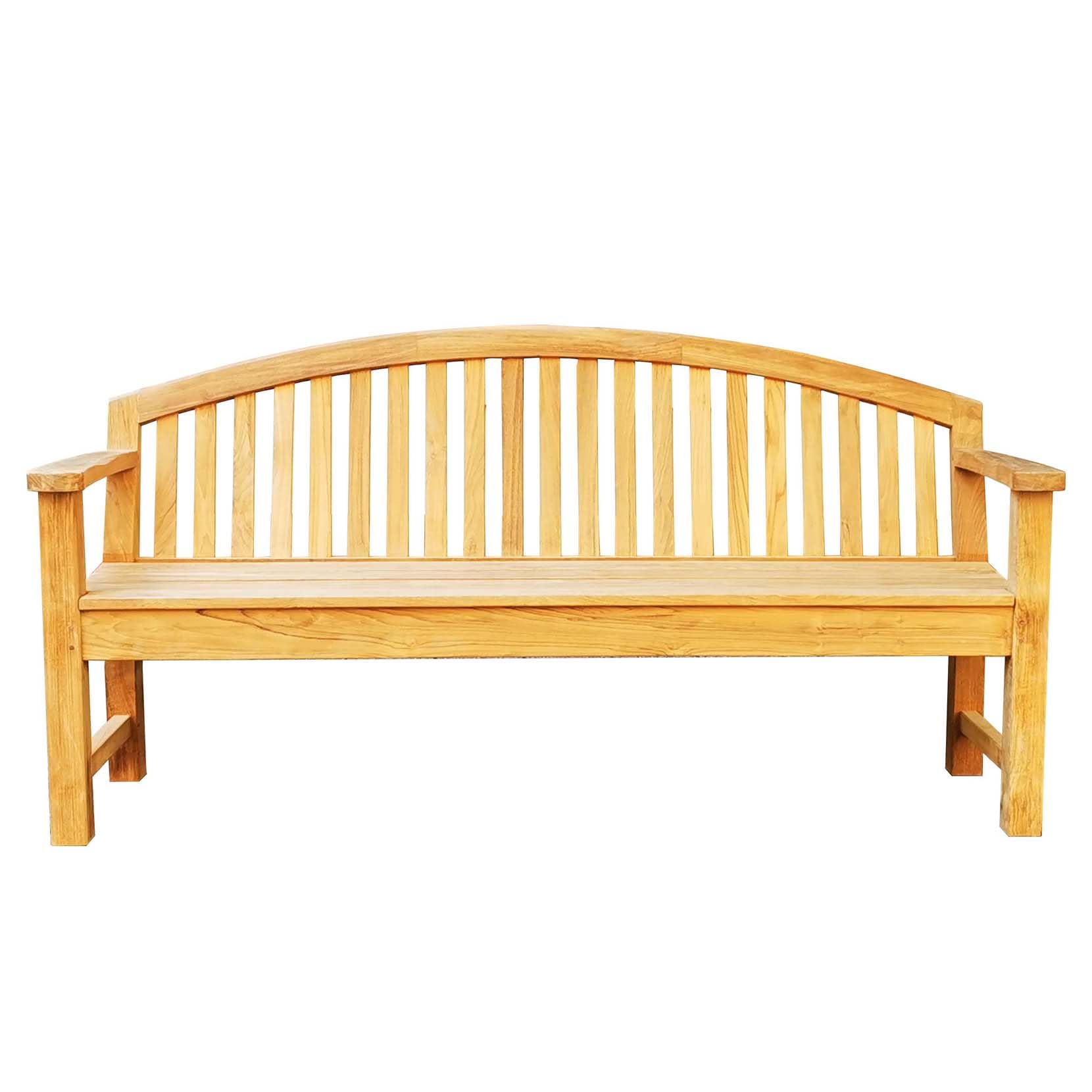 Greatland Mobili da giardino – Panchina da giardino in teak massiccio (185 cm)