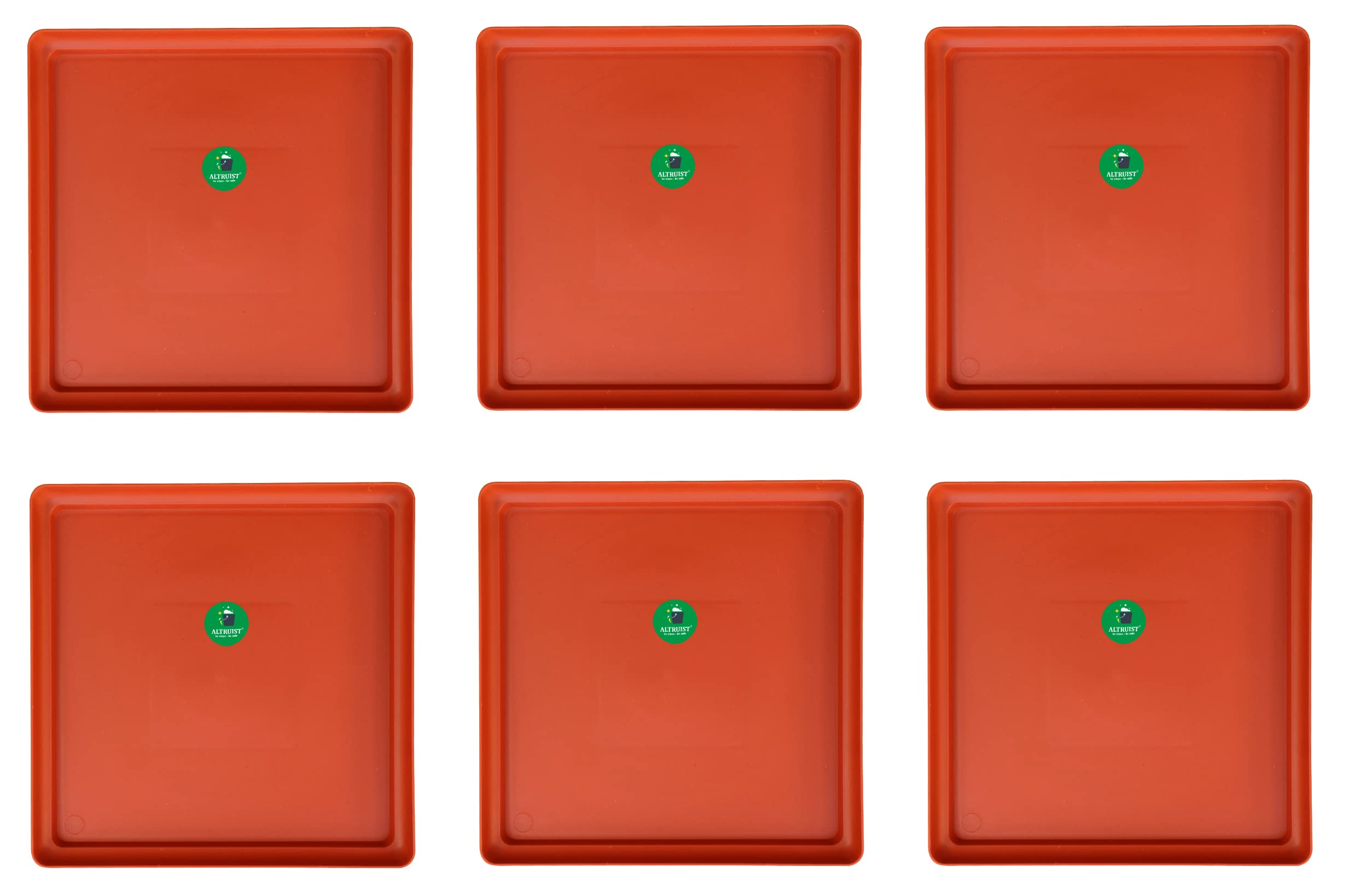 ALTRUIST UV Treated Square Bottom Tray, Plate for Garden Saucer Size 9 inch -Terracotta (Pack of 6) (B09NBT622Q) Amazon Price History, Amazon Price Tracker