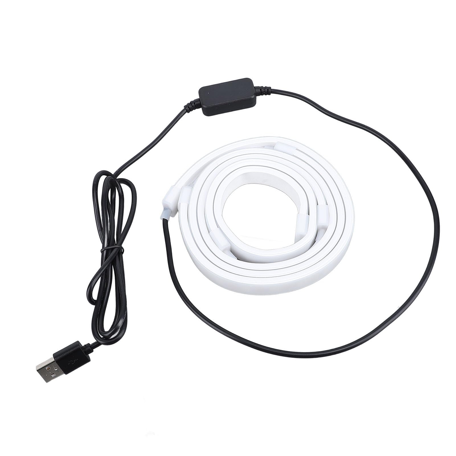 Fockety LED Strip Light, 16 Millones de Colores Efecto RGB Modo Versátil de 27 Pulgadas Compatible, Enchufe USB Fácil Instalación Sync Gaming Ambient Light Strip