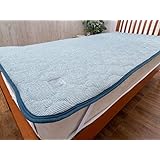 7つの機能で快適な敷パッド セミダブル ブルー