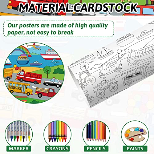 Zoiiwa JC0342 Transportation Coloring Poster thumb #2